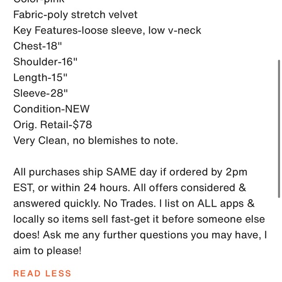 AFRM Women's Pink Ruched Top - Picture 3 of 4